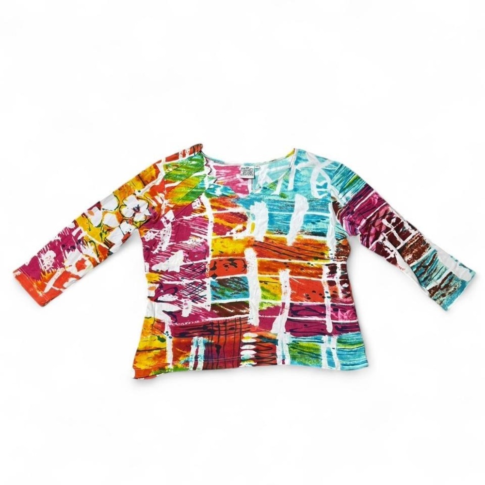 Parsley & Sage multicoloured abstract print top